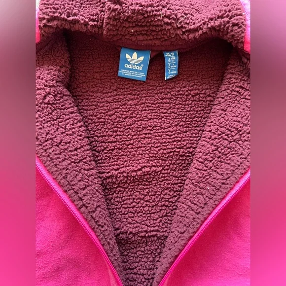 Adidas Pink Zip Up Sweatshirt - Size 2T - Picture 4 of 7